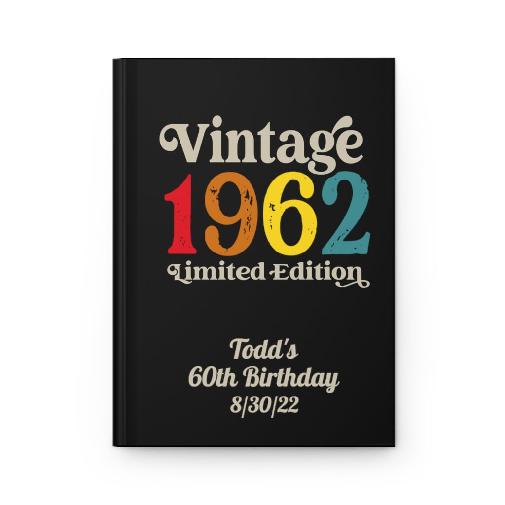Personalized Vintage Year Birthday Guest Book