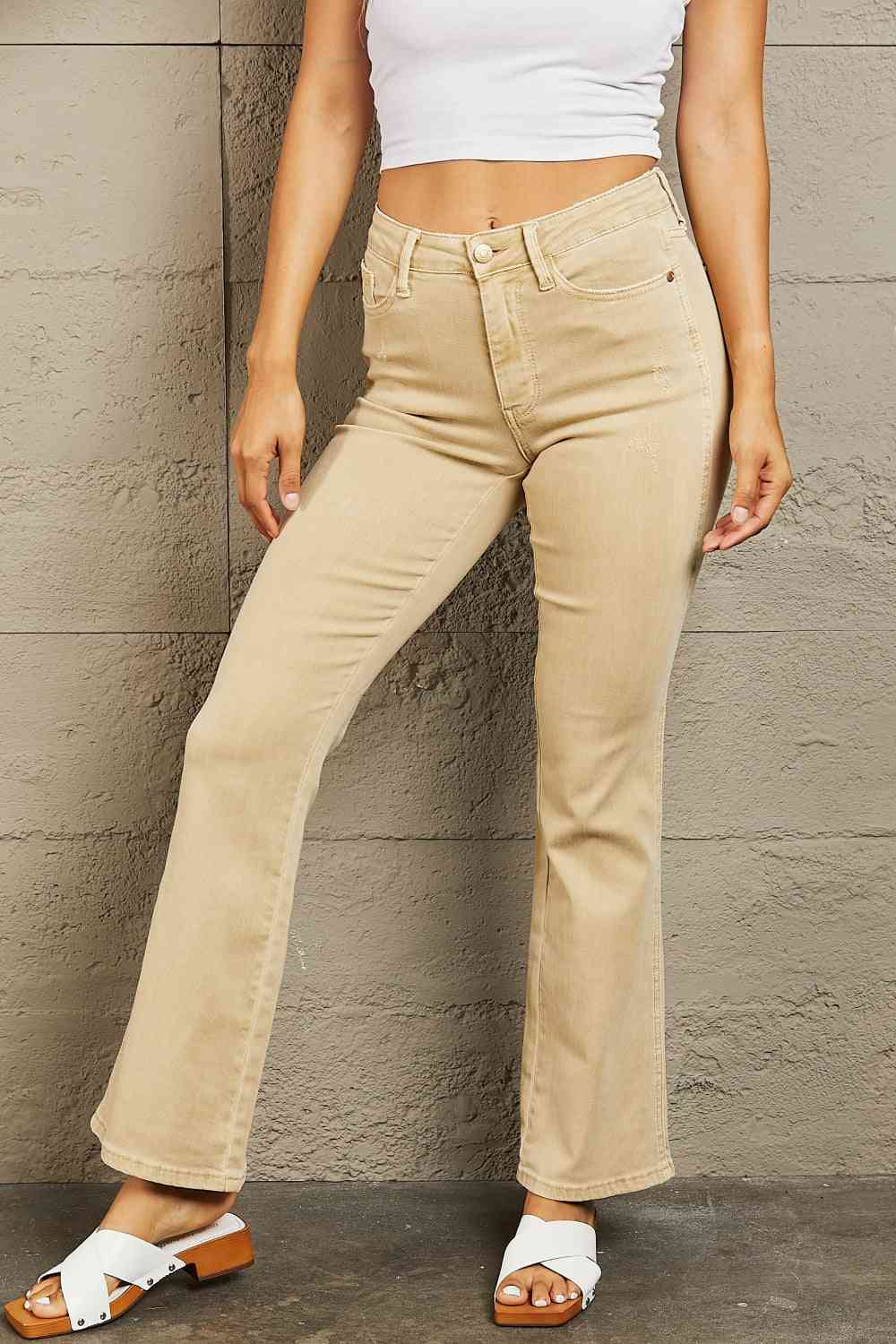 Judy Blue Cailin Full Size Mid Rise Garment Dyed Bootcut Jeans - Premium Jeans - Just $64! Shop now at Nine Thirty Nine Design