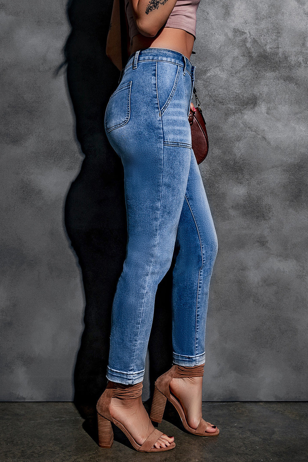Baeful Button Fly Center Seam High Rise Jeans - Premium Jeans - Just $51! Shop now at Nine Thirty Nine Design