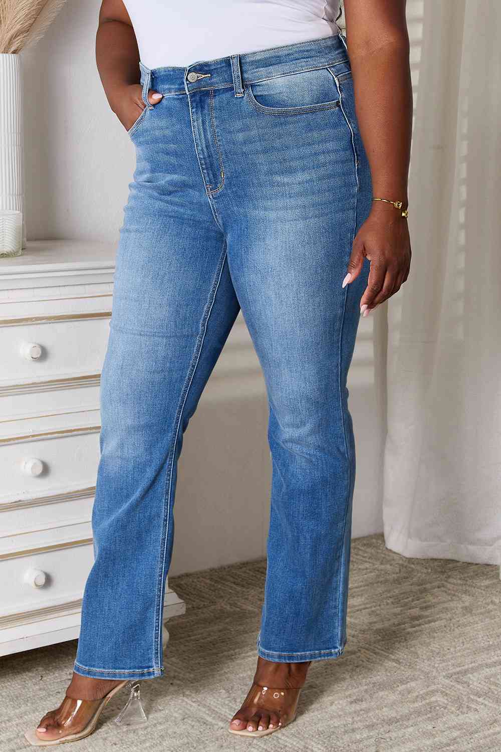 Judy Blue Full Size Bootcut Jeans with Pockets - Premium Jeans - Just $64! Shop now at Nine Thirty Nine Design