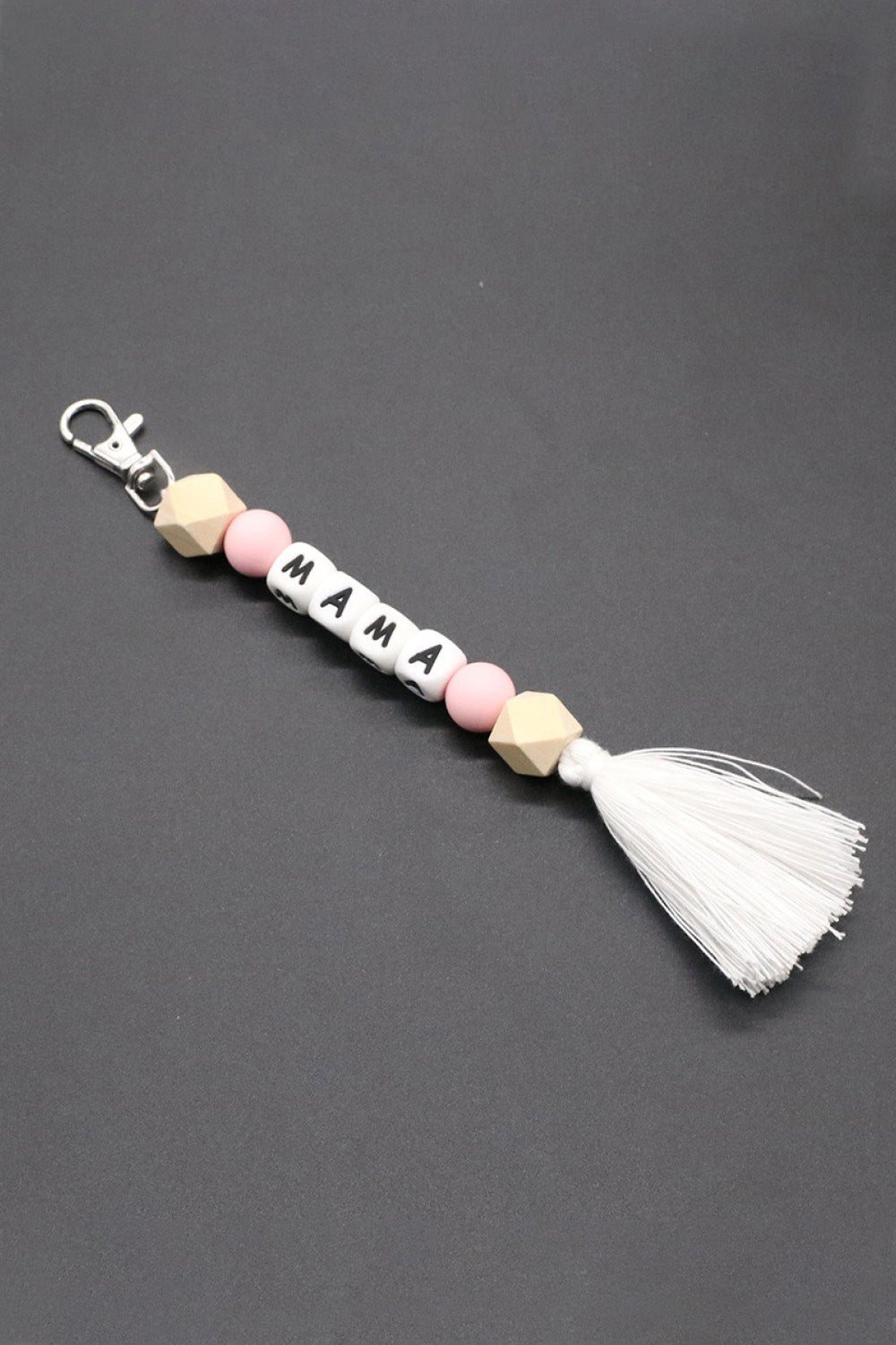 Assorted 2-Pack Mama Beaded Tassel Keychain