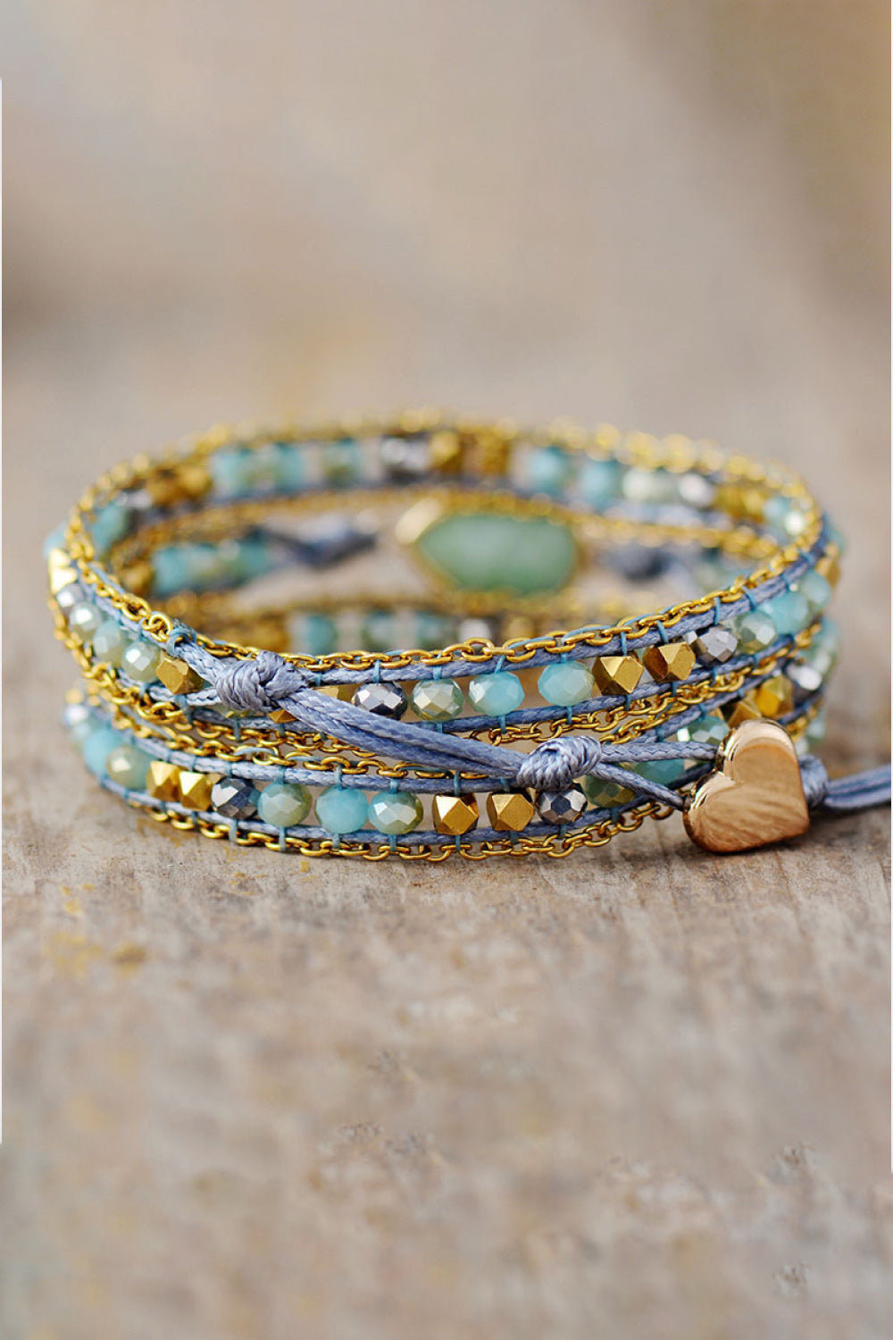 Handmade Teardrop Shape Triple Layer Beaded Bracelet - Premium Jewelry - Just $22! Shop now at Nine Thirty Nine Design