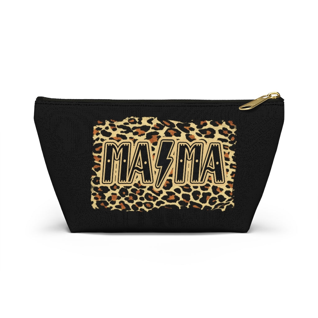 Mama Leopard Accessory Pouch w T-bottom - Premium Bags - Just $16.50! Shop now at Nine Thirty Nine Design