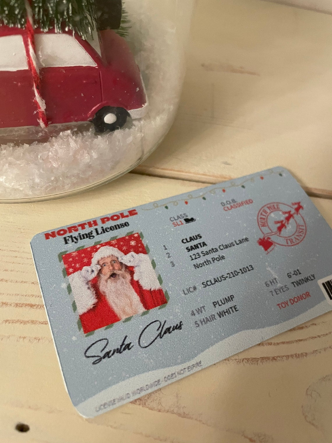 Santa's Lost Flying License - Premium  - Just $5! Shop now at Nine Thirty Nine Design