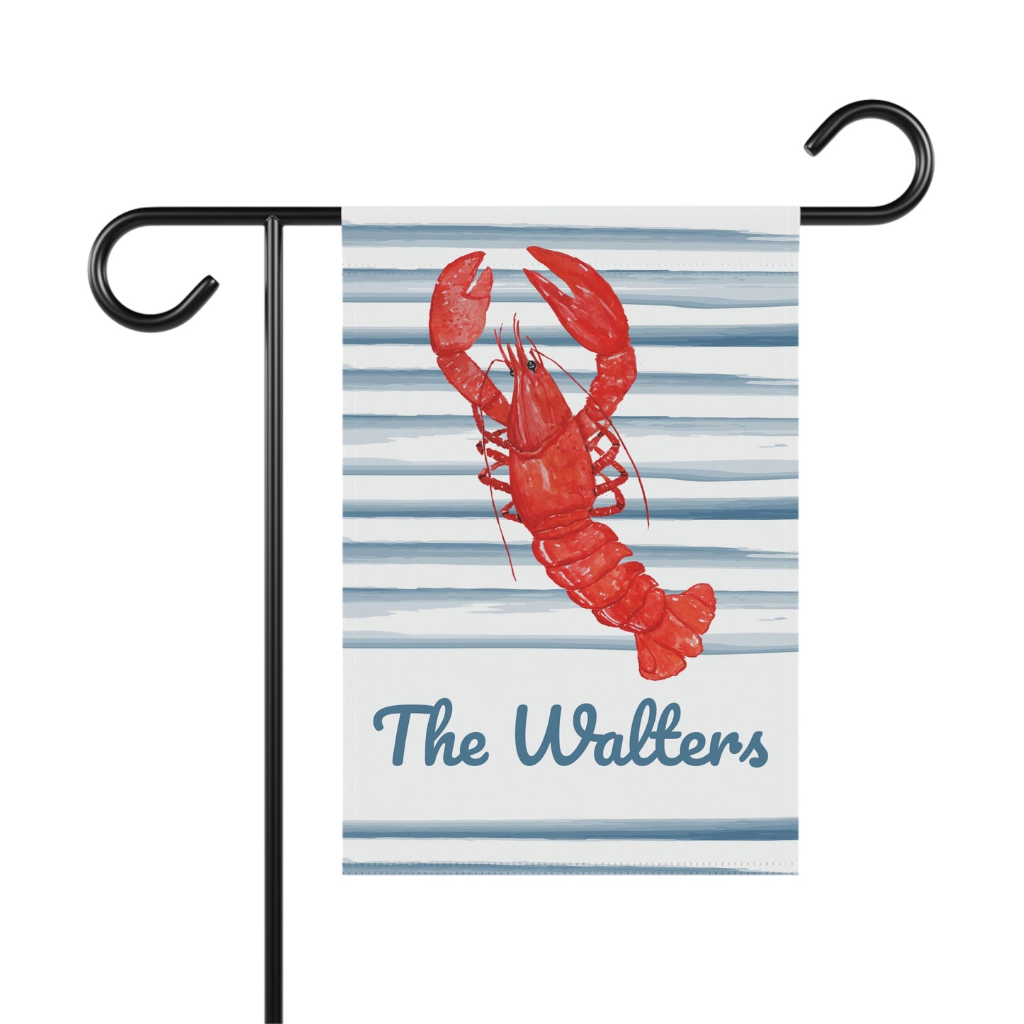 Personalized Lobster Nautical Summer Garden Flag