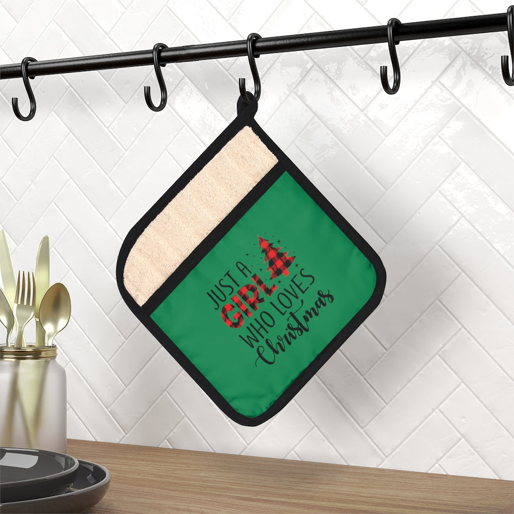 Christmas Pot Holder, Just A Girl Who Loves Christmas - Premium Home Decor - Just $15.50! Shop now at Nine Thirty Nine Design