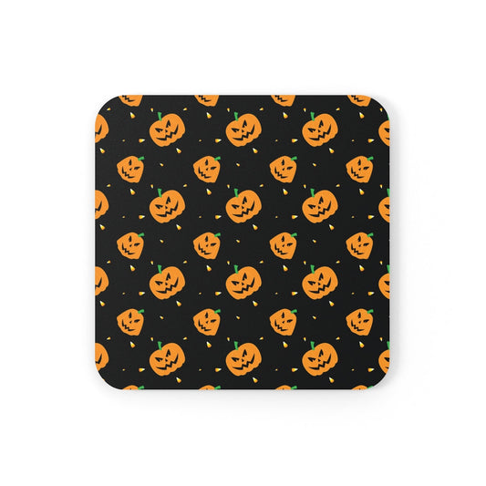 Halloween Corkwood Coaster Set Home Decor