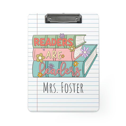Personalized Teacher Clipboard, Teacher Appreciation Gift, Custom Monogram Clip Board, Retro, Monogram Teacher Gift, Back to School