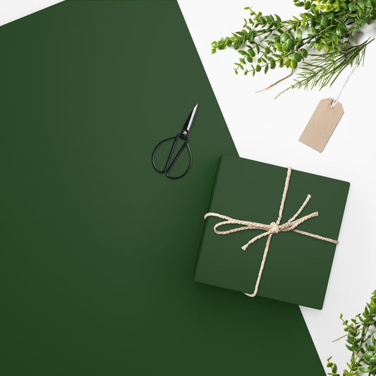 Forest Green Christmas Wrapping Paper
