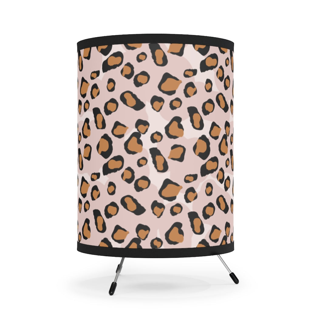Pink Leopard Print Lamp, Leopard Print Table Lamp, Leopard Room Decor, Tripod Lamp with High-Res Printed Shade, US/CA plug - Premium Home Decor - Just $52.50! Shop now at Nine Thirty Nine Design