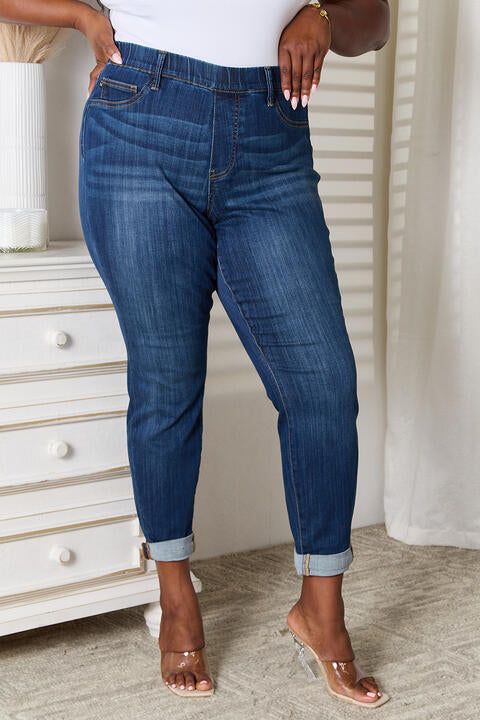 Judy Blue Full Size Skinny Cropped Jeans - Premium Jeans - Just $64! Shop now at Nine Thirty Nine Design