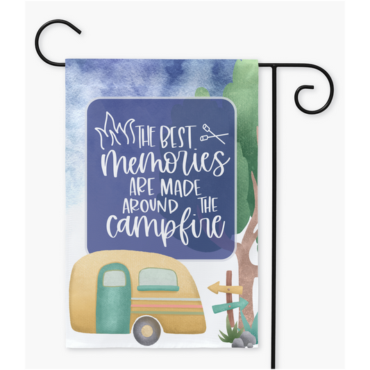 Camping Garden Flag - Premium Flags - Just $16.99! Shop now at Nine Thirty Nine Design
