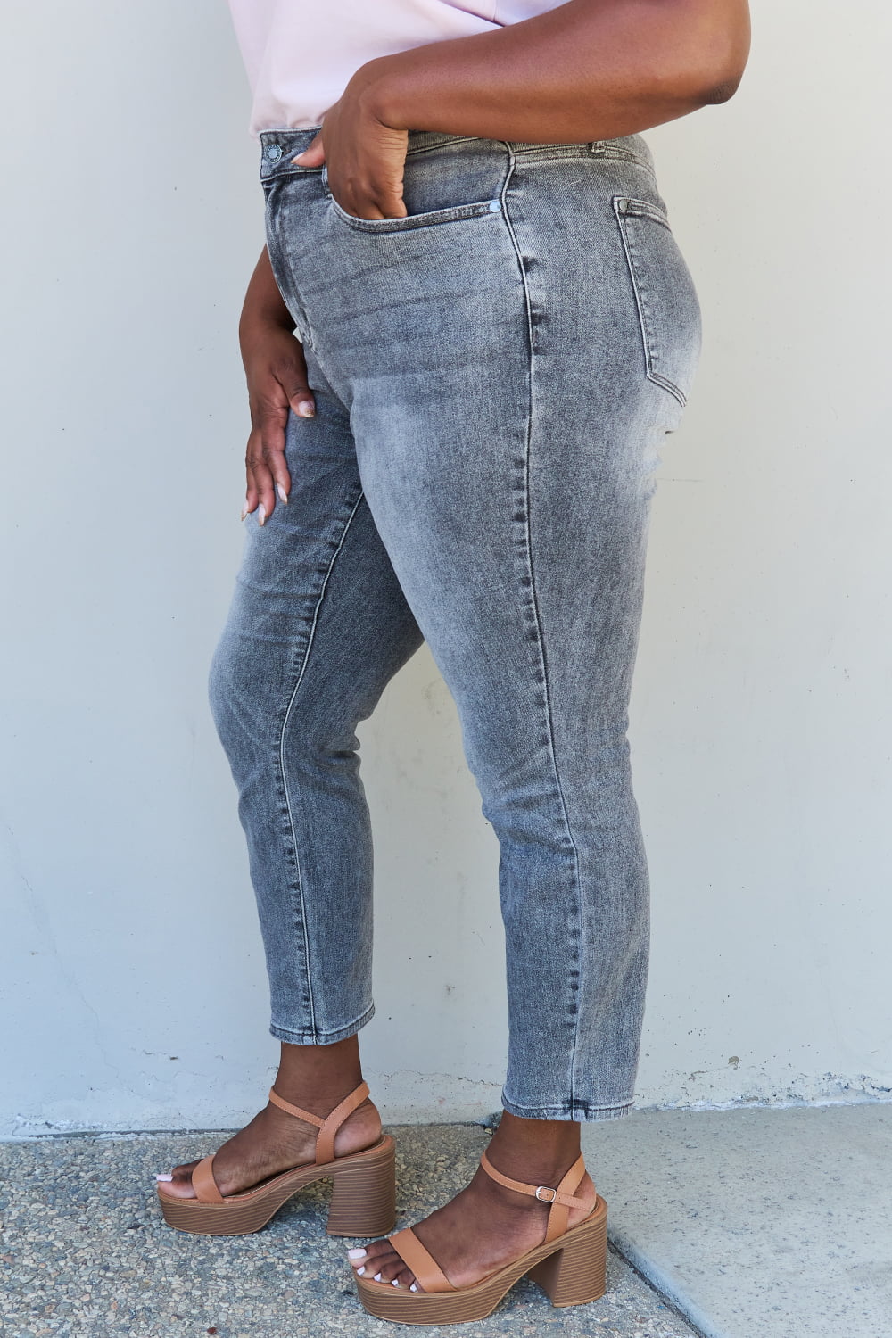 Judy Blue Racquel Full Size High Waisted Stone Wash Slim Fit Jeans - Premium Jeans - Just $64! Shop now at Nine Thirty Nine Design