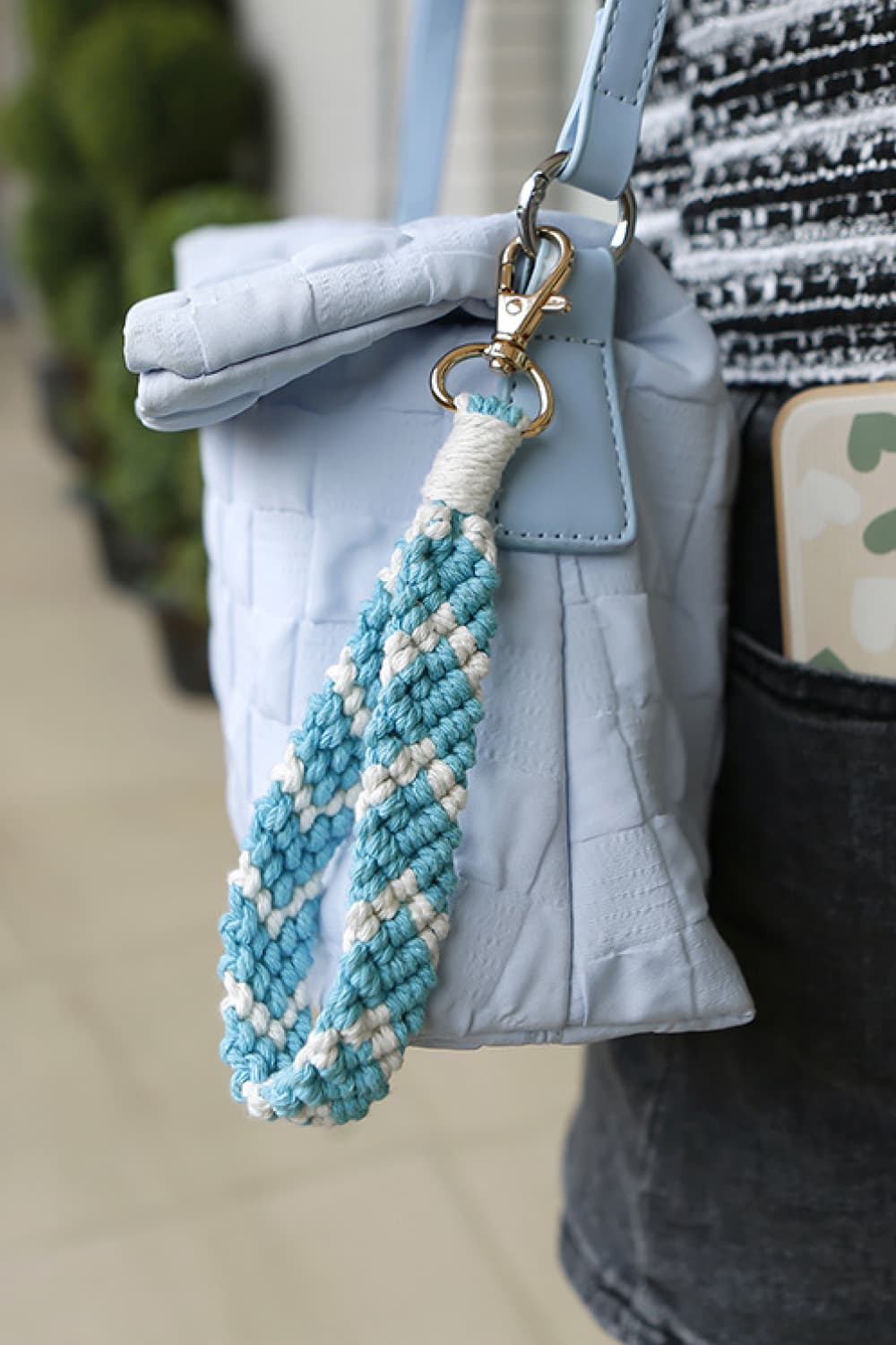 Macrame Wristlet Key Chain - Premium Key Chains - Just $9! Shop now at Nine Thirty Nine Design