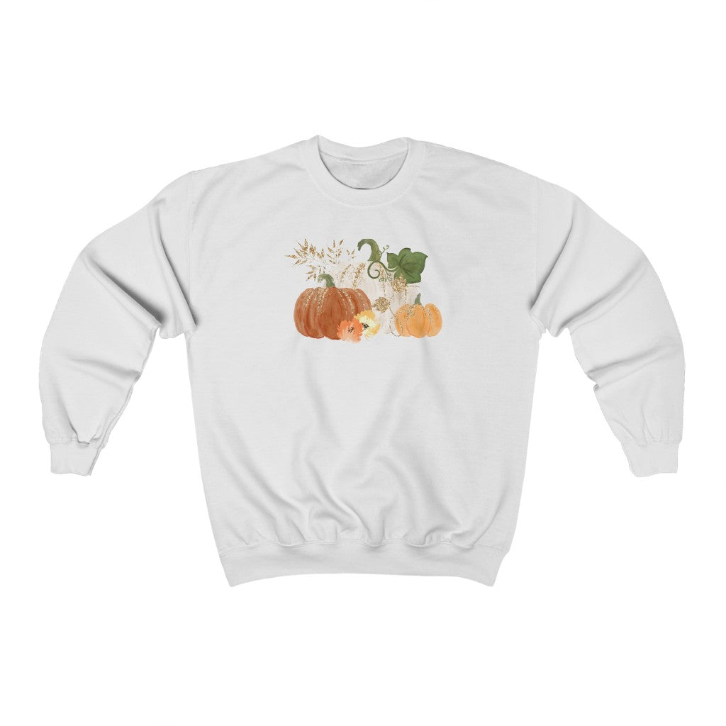 Watercolor Pumpkin Fall Sweatshirt - Premium Sweatshirt - Just $29.50! Shop now at Nine Thirty Nine Design