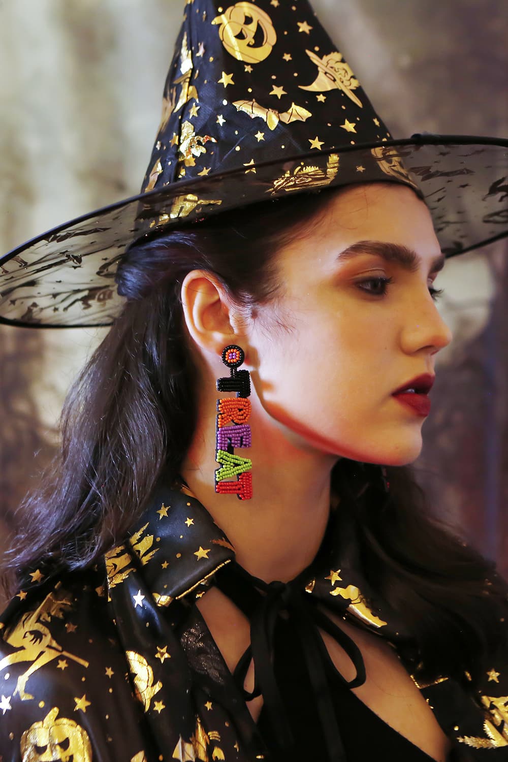 TRICK OR TREAT Beaded Dangle Earring - Premium  - Just $12! Shop now at Nine Thirty Nine Design