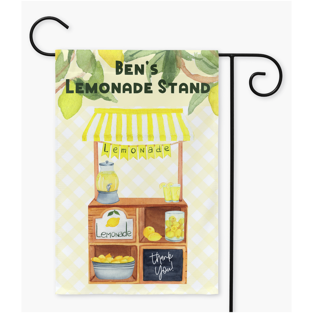 Lemonade Stand Garden Flag - Premium Flags - Just $16.99! Shop now at Nine Thirty Nine Design