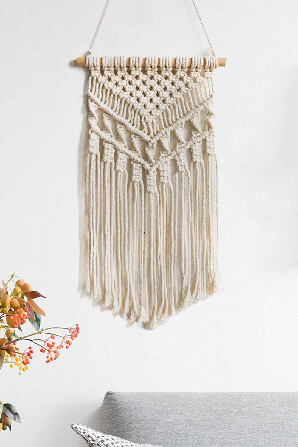 Macrame Fringe Wall Hanging Decor - Premium  - Just $11! Shop now at Nine Thirty Nine Design