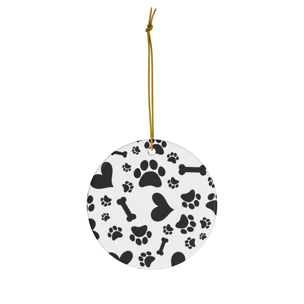 Puppy Love - Round Ceramic Ornaments - Premium Home Decor - Just $18.50! Shop now at Nine Thirty Nine Design