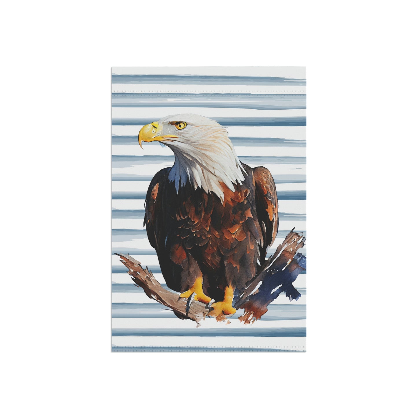 Eagle Summer Blue Striped Garden Flag