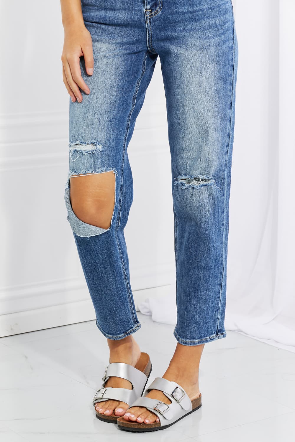 RISEN Full Size Emily High Rise Relaxed Jeans - Premium  - Just $64! Shop now at Nine Thirty Nine Design