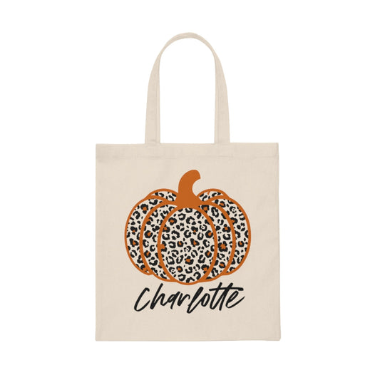 Trick or Treat Personalized Canvas Tote Bag - Premium Bags - Just $16.50! Shop now at Nine Thirty Nine Design