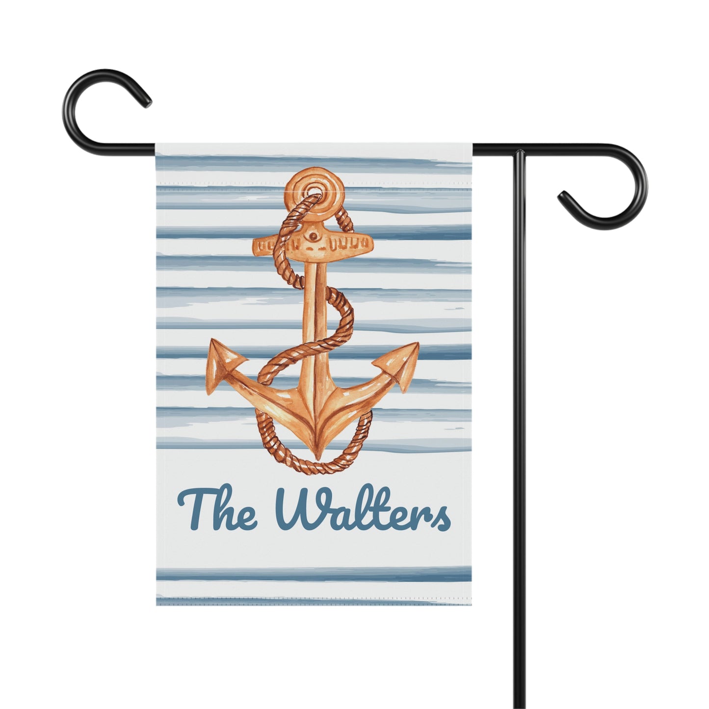 Personalized Anchor Nautical Summer Garden Flag