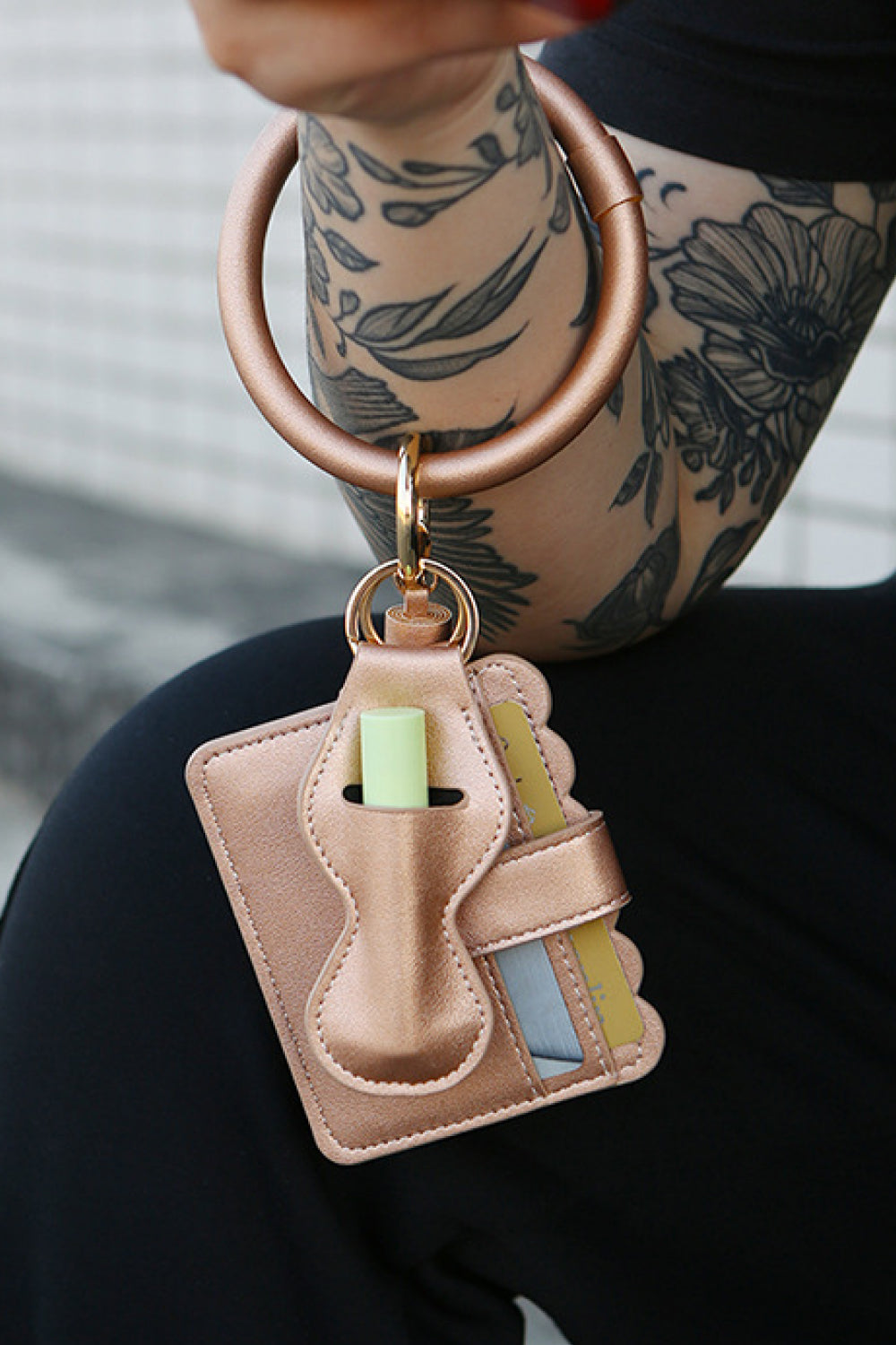 PU Wristlet Keychain with Card Holder - Premium  - Just $15! Shop now at Nine Thirty Nine Design