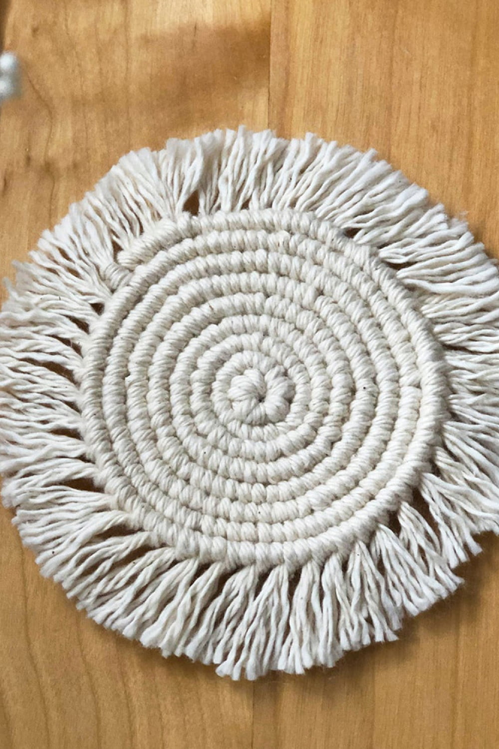 2-Piece Macrame Round Cup Mat - Premium  - Just $10! Shop now at Nine Thirty Nine Design