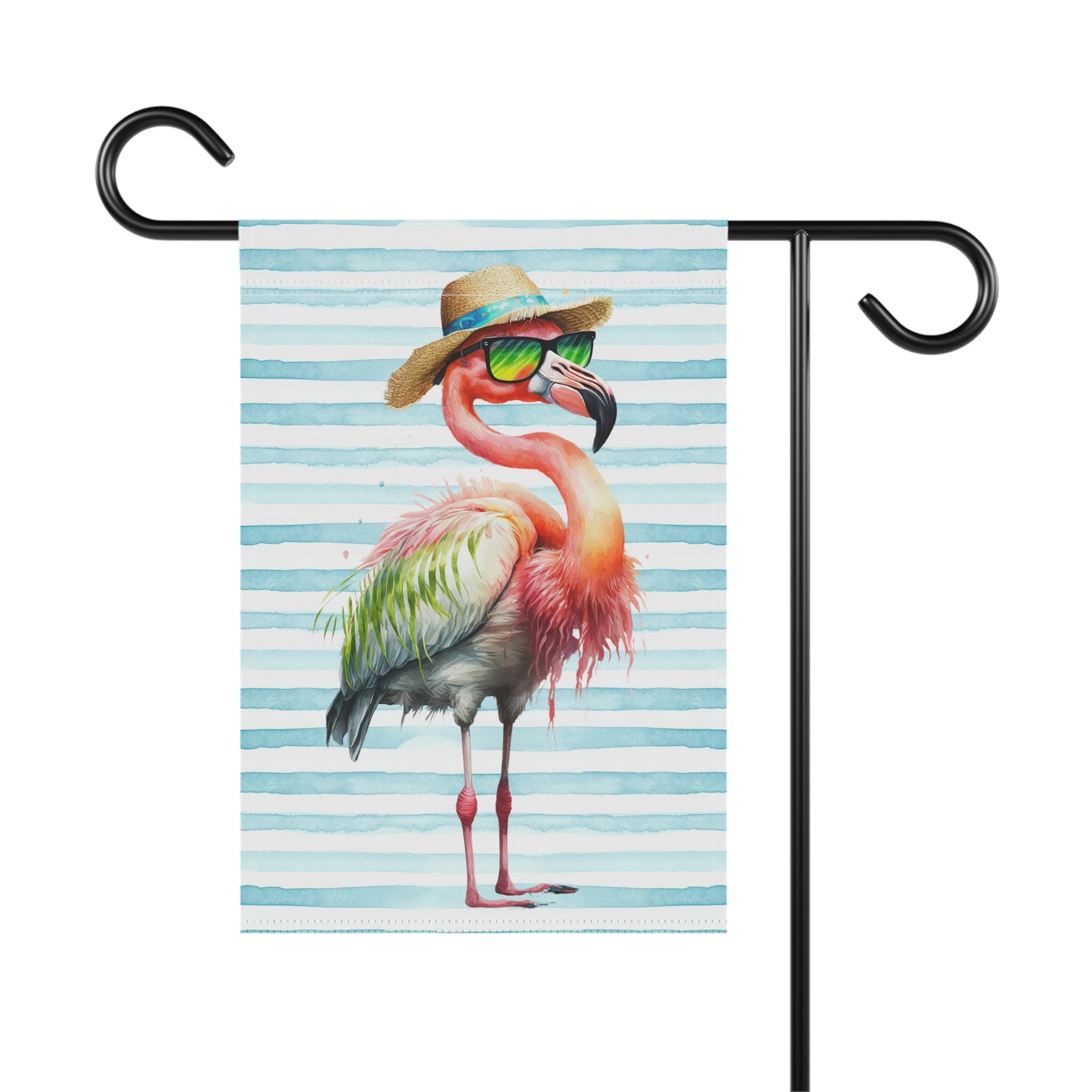 Flamingo Summer Beach Garden Flag