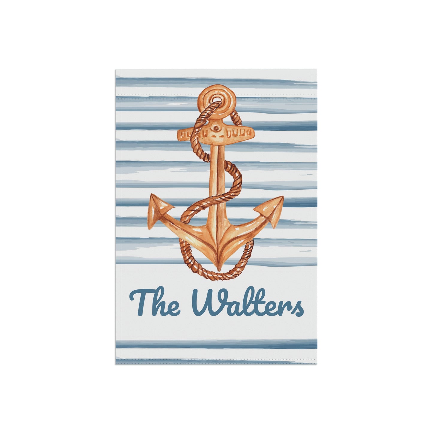 Personalized Anchor Nautical Summer Garden Flag