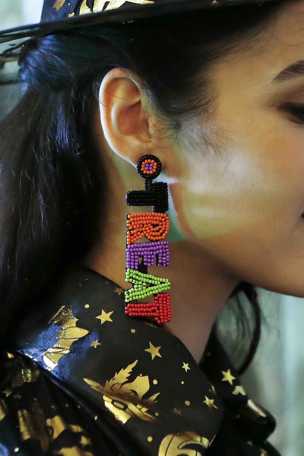 TRICK OR TREAT Beaded Dangle Earring - Premium  - Just $12! Shop now at Nine Thirty Nine Design