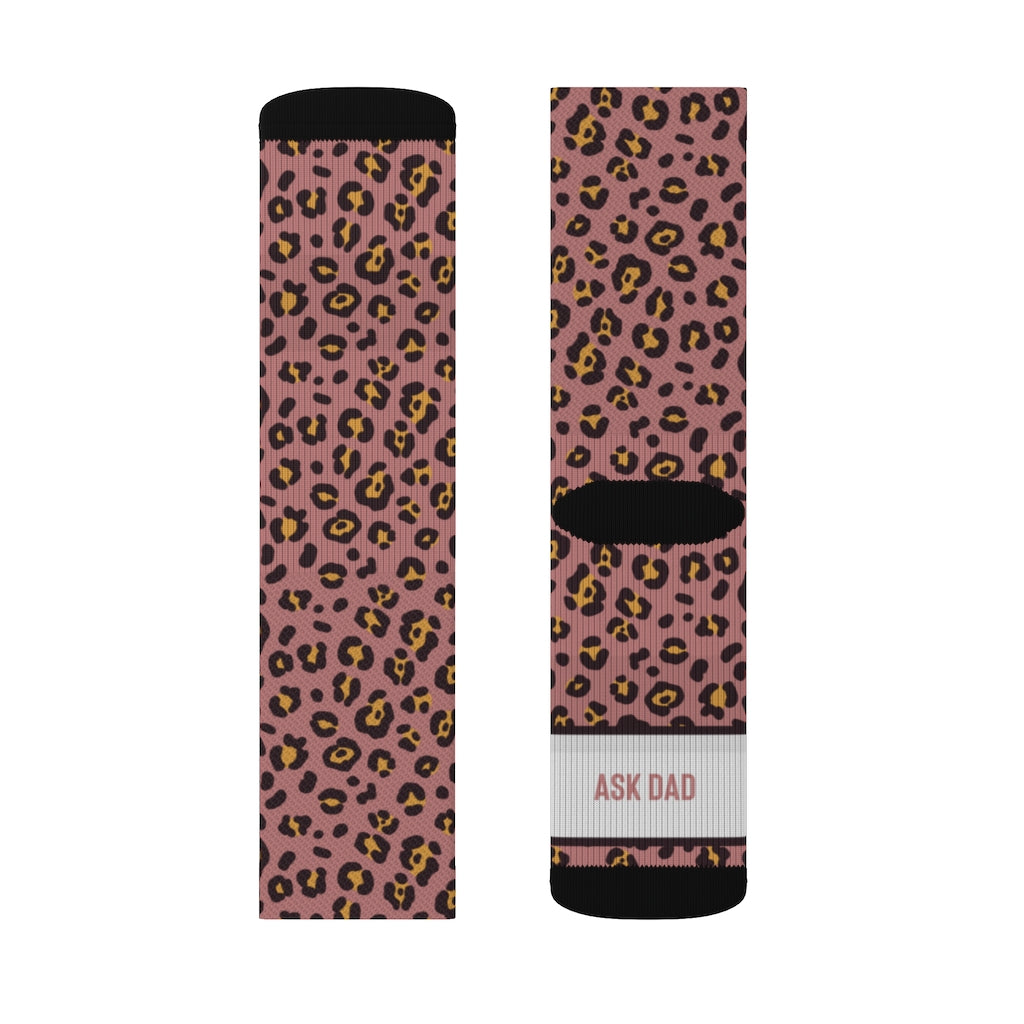 If You Can Read This Ask Dad Socks, Funny Socks for Mom, Mothers Day Gift, Mom Birthday Gift, New Mom Gift, Gift for Her, Leopard Socks - Premium All Over Prints - Just $14.95! Shop now at Nine Thirty Nine Design