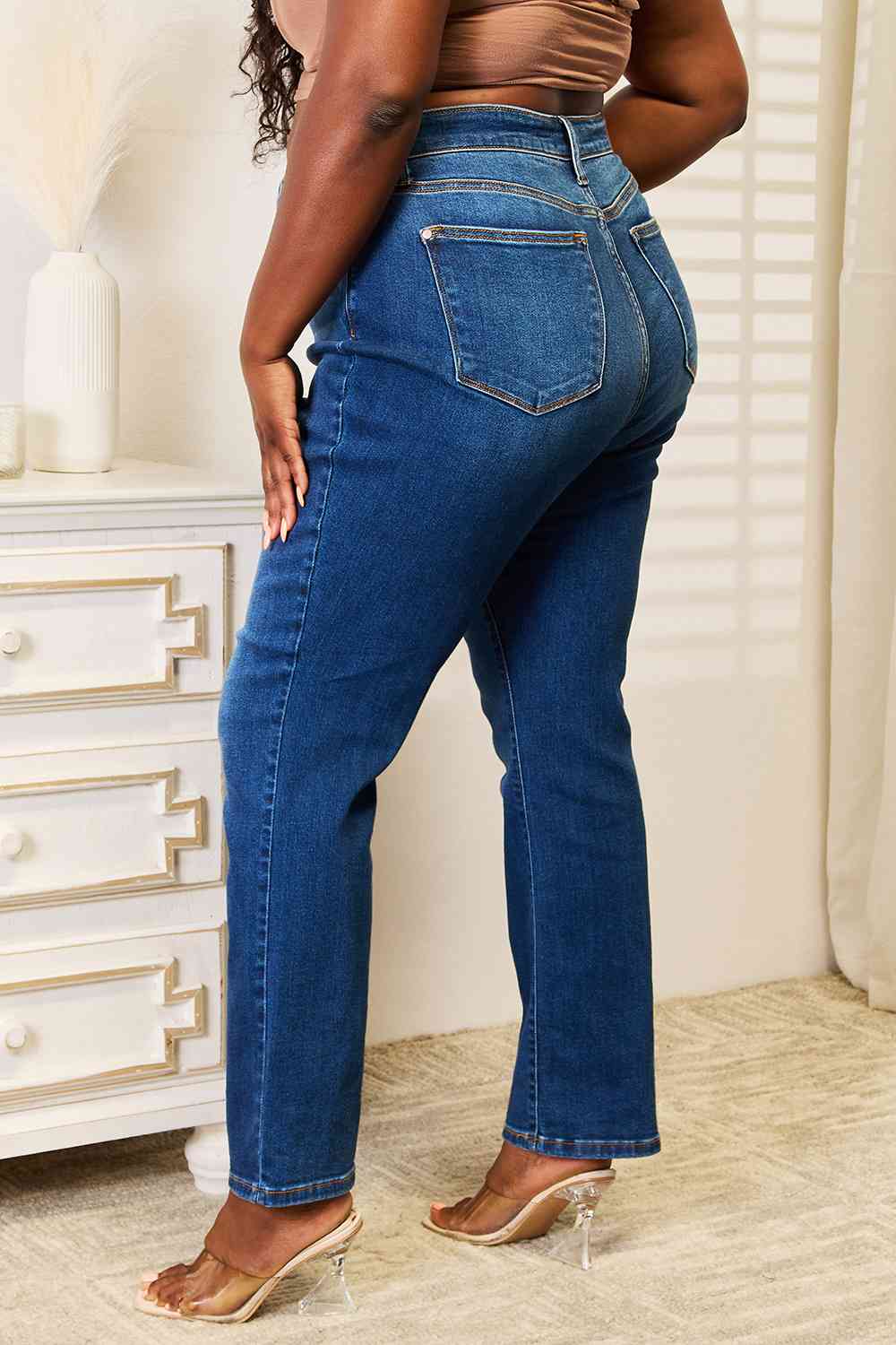 Judy Blue Full Size Straight Leg Jeans with Pockets - Premium Jeans - Just $64! Shop now at Nine Thirty Nine Design