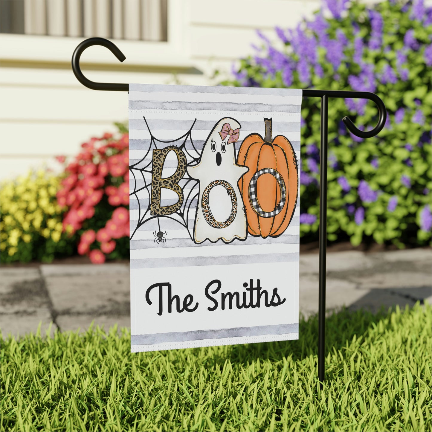 Personalized Boo Fall Garden Flag