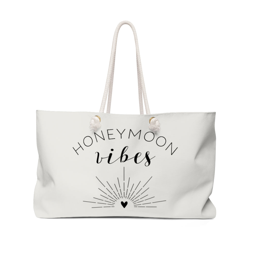 Honeymoon Vibes Weekender Bag, Beach Bag for Newlyweds, Wedding Gift, Honeymoon Bag, Honeymoon Gift, Wedding Shower - Premium Bags - Just $34.50! Shop now at Nine Thirty Nine Design