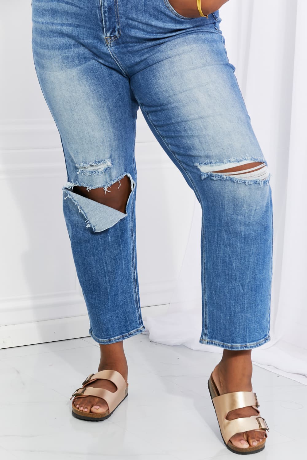 RISEN Full Size Emily High Rise Relaxed Jeans - Premium  - Just $64! Shop now at Nine Thirty Nine Design