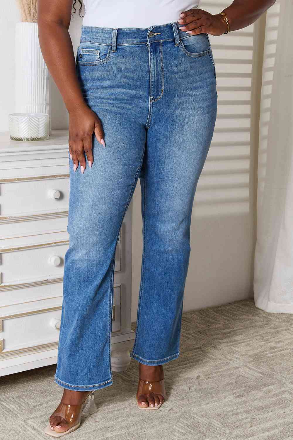 Judy Blue Full Size Bootcut Jeans with Pockets - Premium Jeans - Just $64! Shop now at Nine Thirty Nine Design