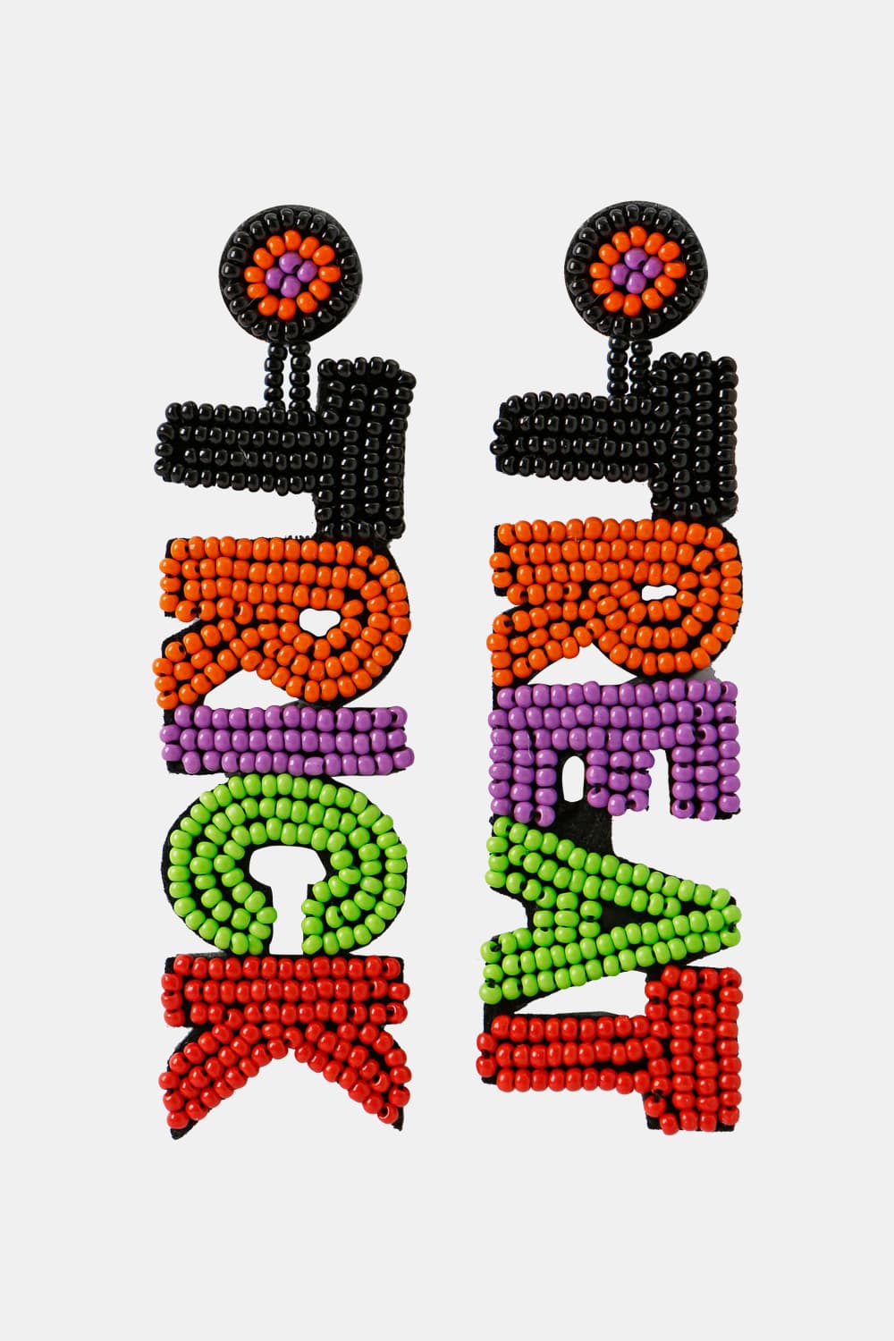 TRICK OR TREAT Beaded Dangle Earring - Premium  - Just $12! Shop now at Nine Thirty Nine Design
