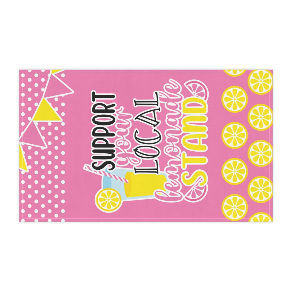 Lemonade Stand Kitchen Towel, Kids Pretend Lemonade Stand, Pink Lemonade Decor - Premium Home Decor - Just $19.50! Shop now at Nine Thirty Nine Design