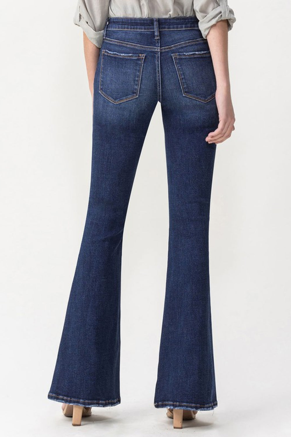 Lovervet Full Size Joanna Midrise Flare Jeans - Premium  - Just $61! Shop now at Nine Thirty Nine Design