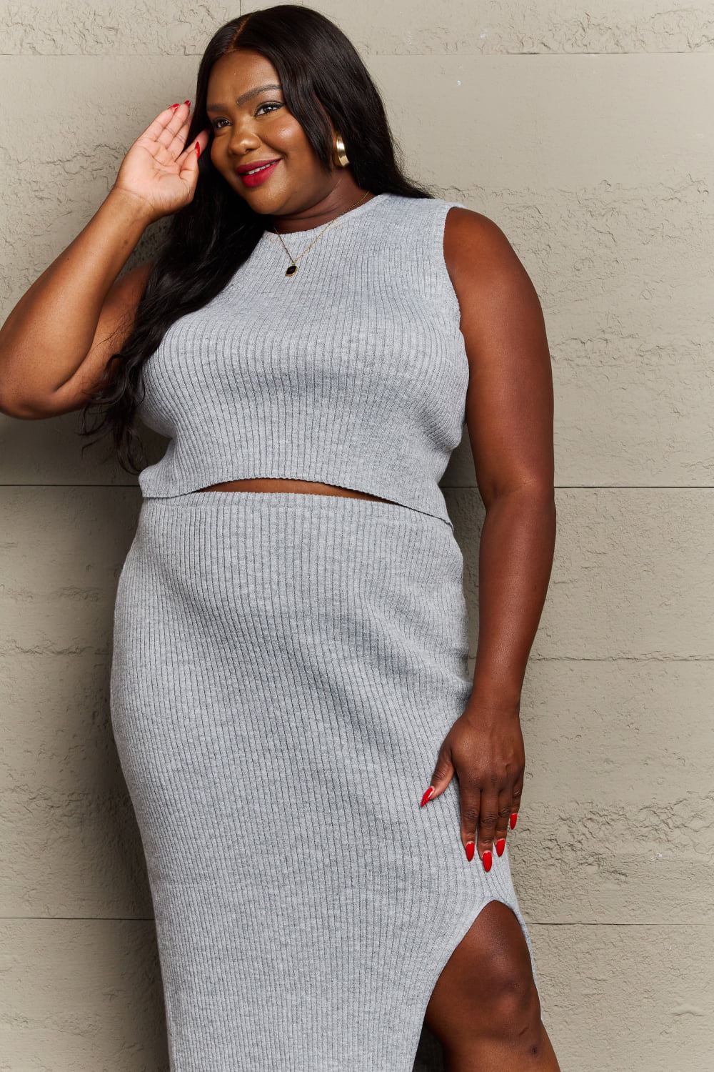 Sew In Love She's All That Fitted Two-Piece Skirt Set - Premium  - Just $49! Shop now at Nine Thirty Nine Design