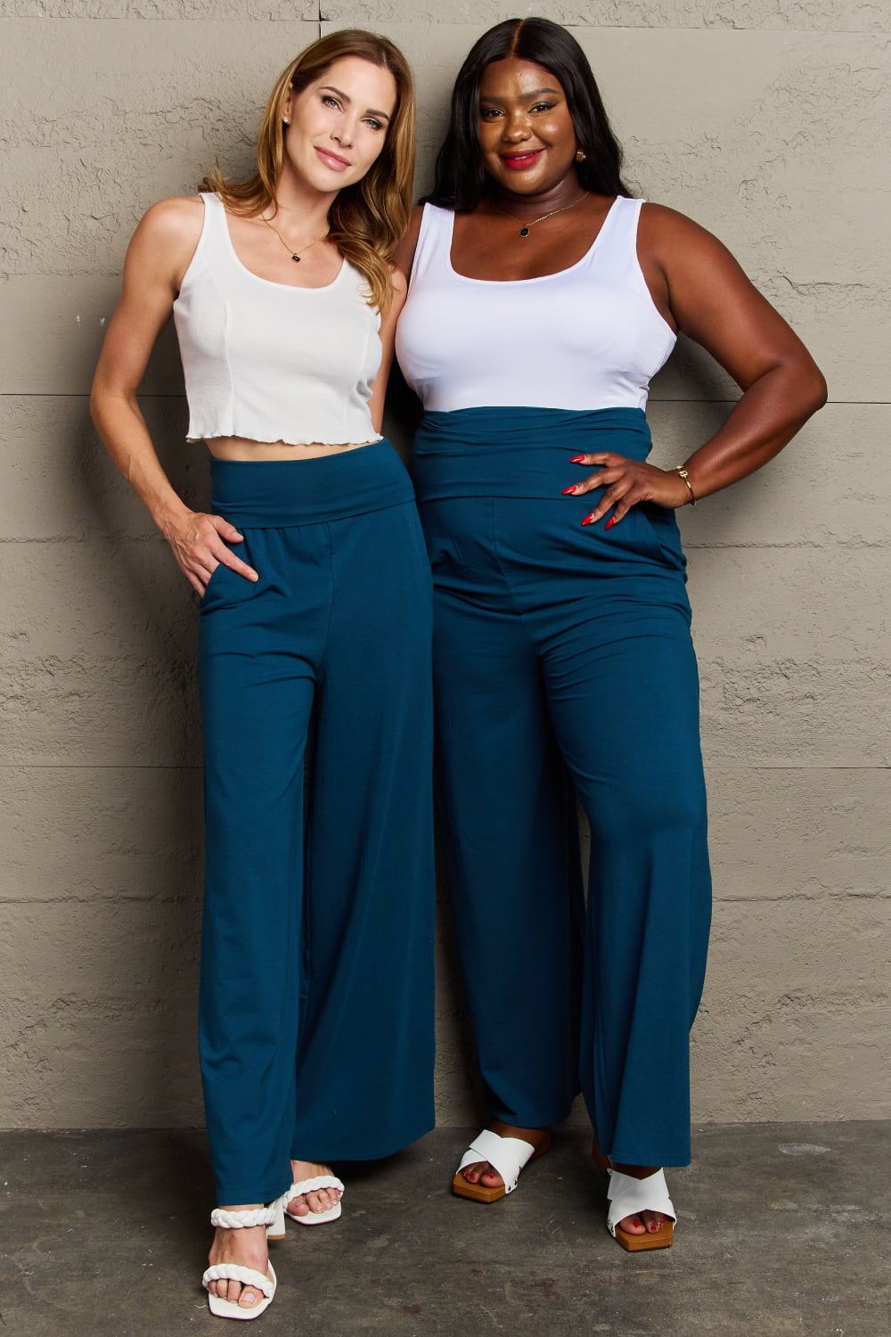 Culture Code My Best Wish Full Size High Waisted Palazzo Pants - Premium Pants - Just $34! Shop now at Nine Thirty Nine Design