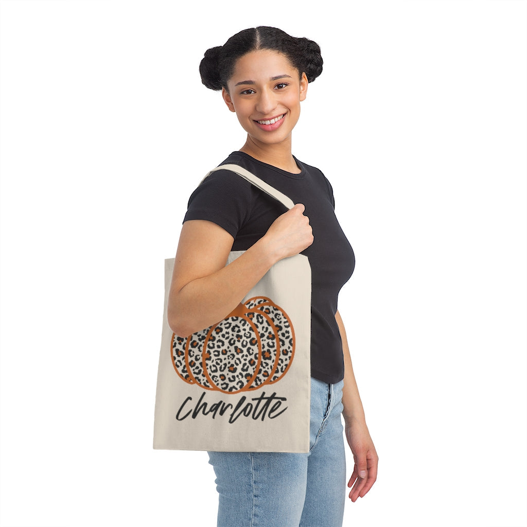 Trick or Treat Personalized Canvas Tote Bag - Premium Bags - Just $16.50! Shop now at Nine Thirty Nine Design