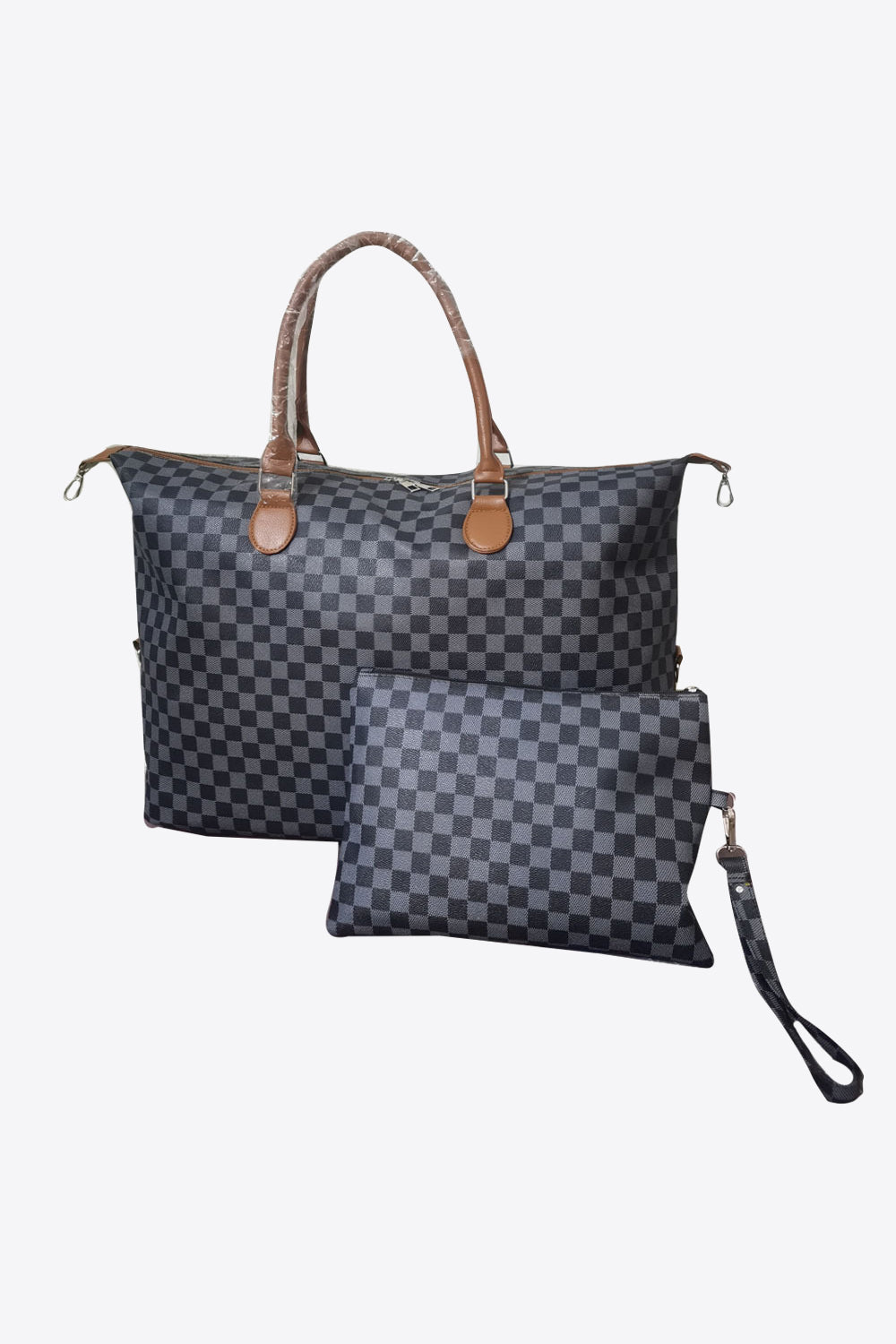 Checkered Two-Piece Bag Set - Premium  - Just $54! Shop now at Nine Thirty Nine Design