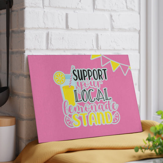Lemonade Stand Decor, Kids Lemonade Stand Supplies, Glass Cutting Board Home Decor