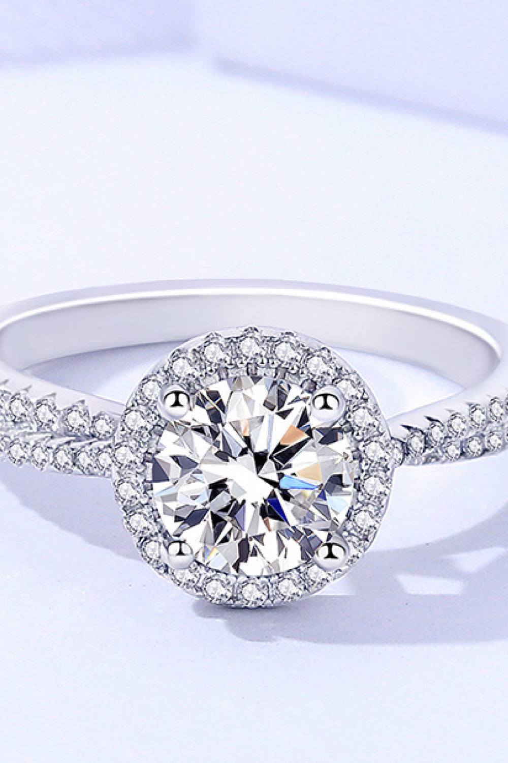 1 Carat Moissanite Round Shape Ring - Premium  - Just $66! Shop now at Nine Thirty Nine Design