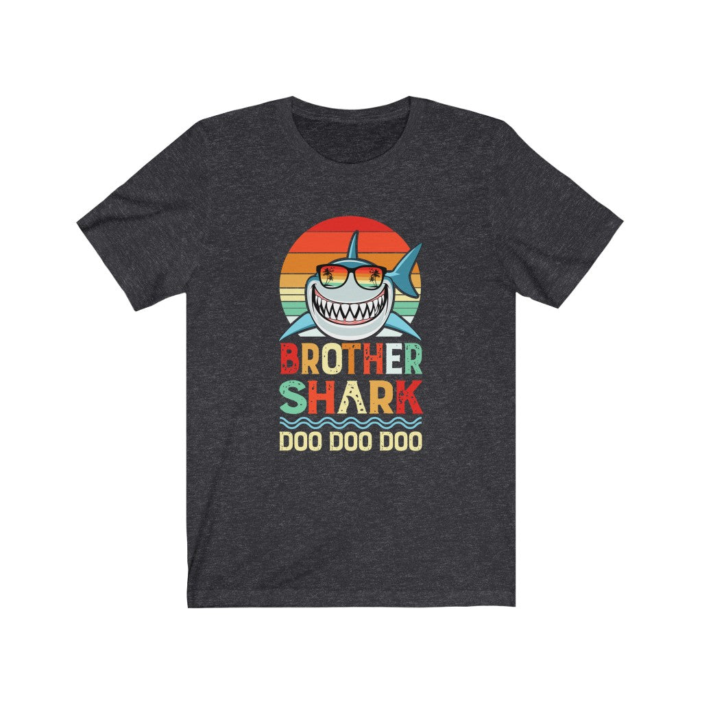 Brother Shark Tshirt, Fathers Day Shirt, Funny Fathers Day Shirt, Daddy Shark Birthday Party - Premium T-Shirt - Just $19.50! Shop now at Nine Thirty Nine Design