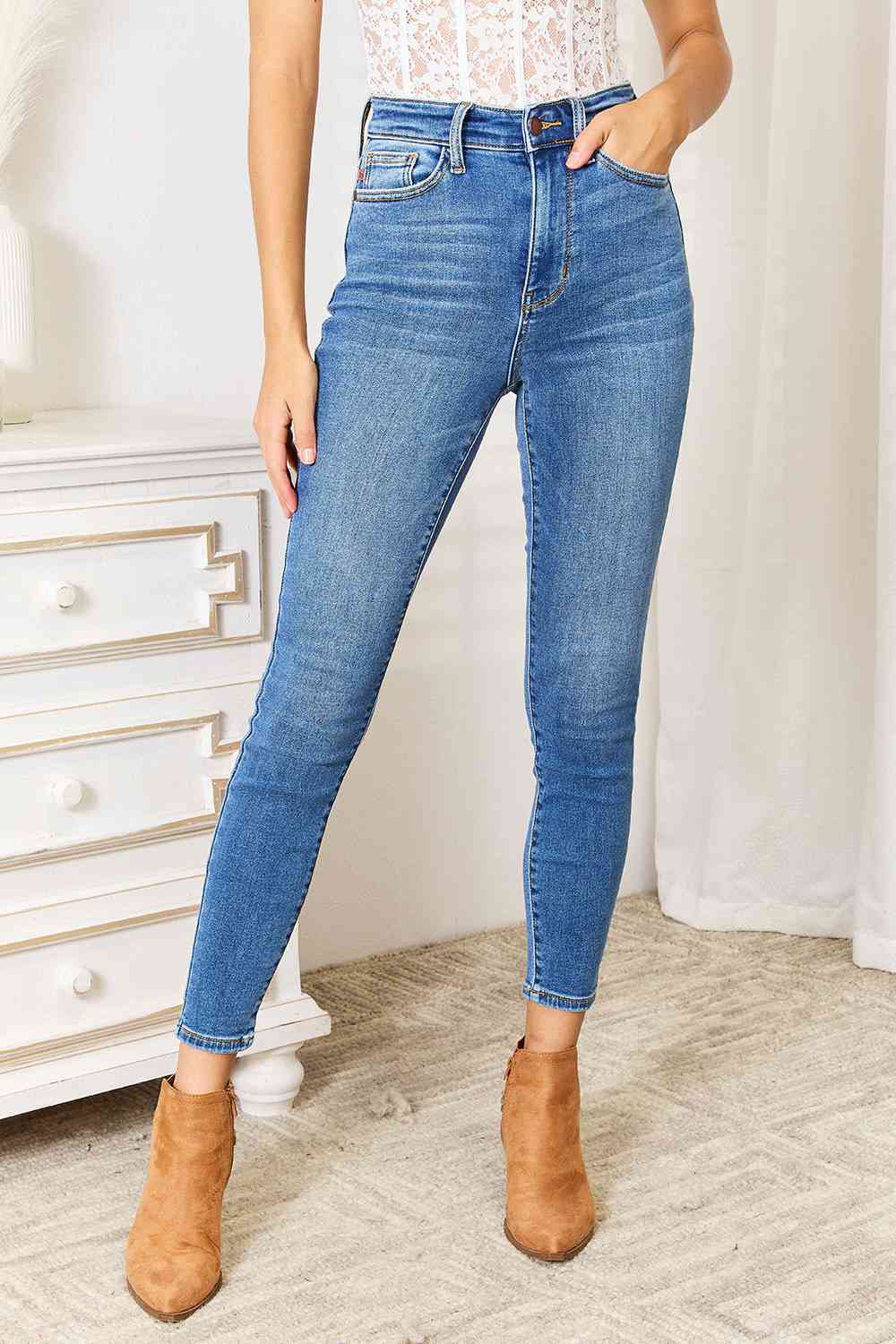 Judy Blue Full Size High Waist Skinny Jeans - Premium Jeans - Just $64! Shop now at Nine Thirty Nine Design