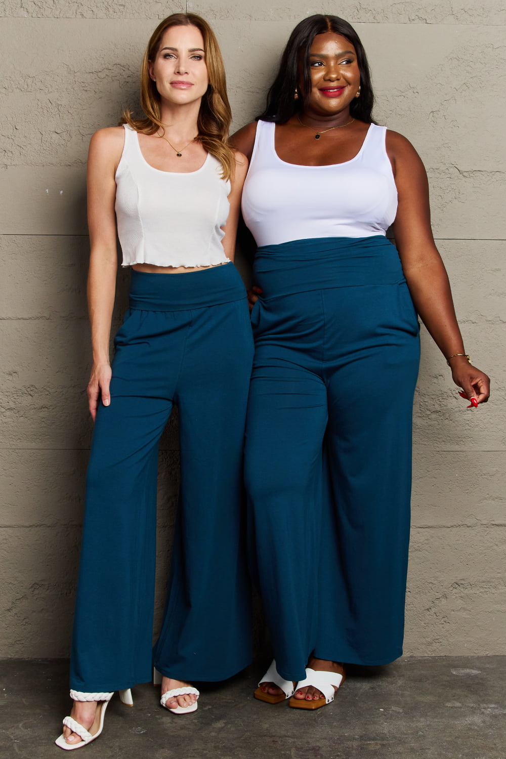 Culture Code My Best Wish Full Size High Waisted Palazzo Pants - Premium Pants - Just $34! Shop now at Nine Thirty Nine Design